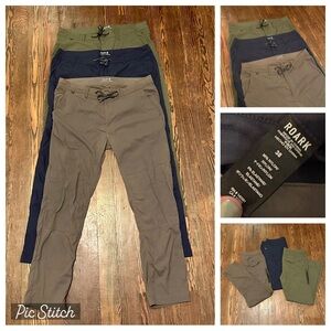 Roark LOT 38x31 Explorer Adventure Cargo Hike Pants Military Green, Blue, Gray